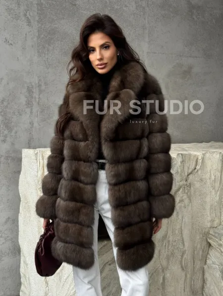 Женская шуба из соболя - фото 6