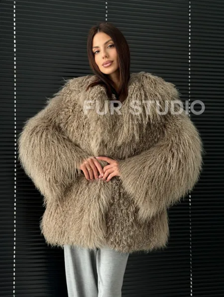 Полушубок из ламы - фото 14