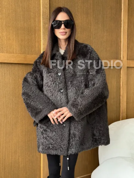 Шуба из овчины - натуральная - фото 8