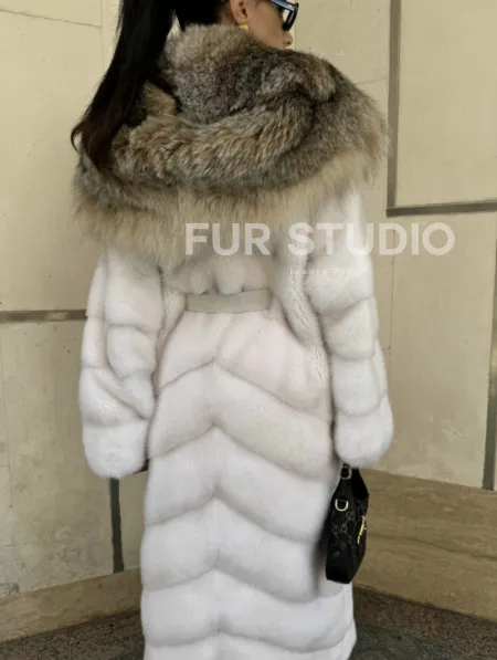 Норка кимоно с капюшоном рысь - фото 3