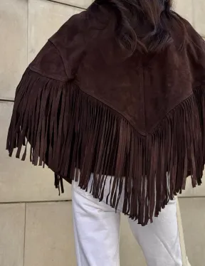 Кожаная куртка с бахромой - фото 1