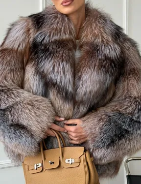 Полушубок из чернобурки - фото 1