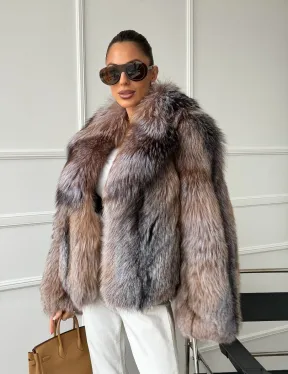 Полушубок из чернобурки - фото 9