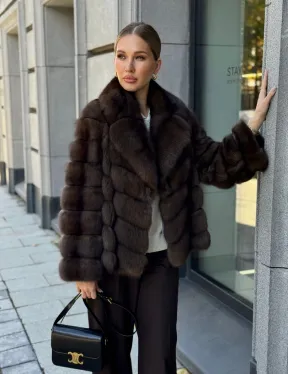 Полушубок из соболя - фото 13