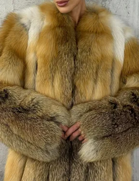 Шуба из меха лисы Gold - фото 1