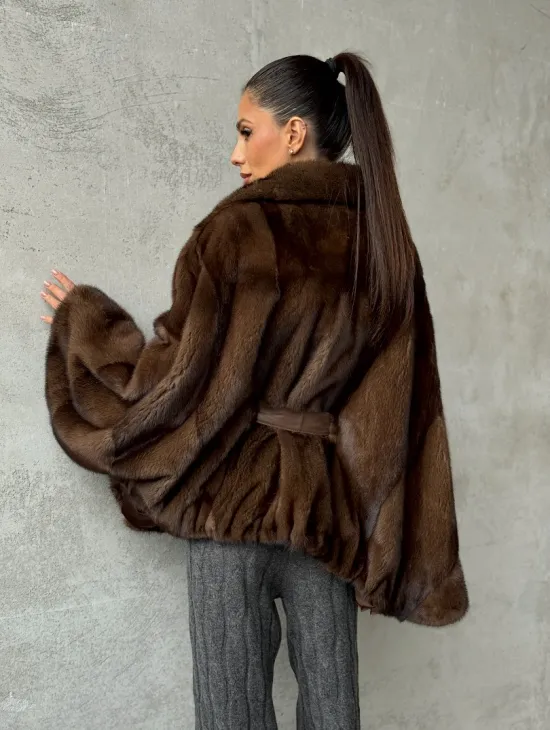 Шуба норковая оверсайз - фото 9
