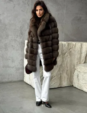 Женская шуба из соболя - фото 2