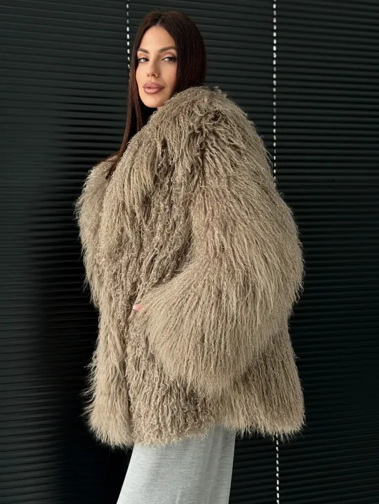 Полушубок из ламы - фото 5