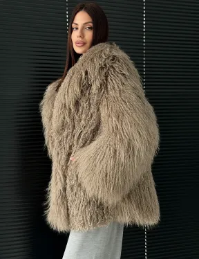 Полушубок из ламы - фото 5