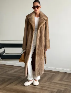 Шуба норковая классика - пастель - фото 5