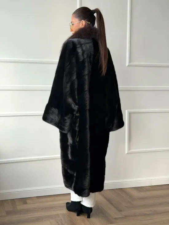 Норковая шуба пальто стиль 