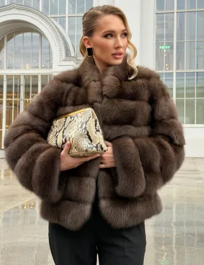 Меховой жакет из куницы - фото 0