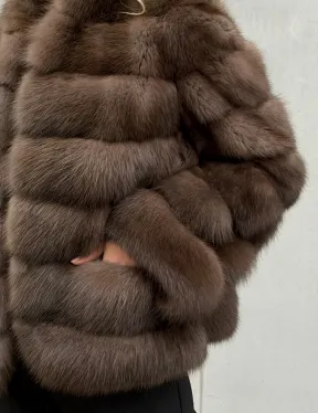 Меховой жакет из куницы - фото 3