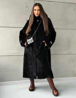 Шуба из норки Blackglama с капюшоном - фото 11