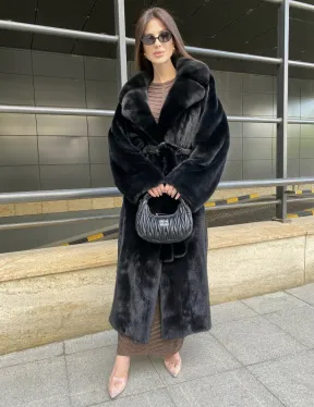 Норка BLACKGLAMA роспуск английский воротник - фото 1